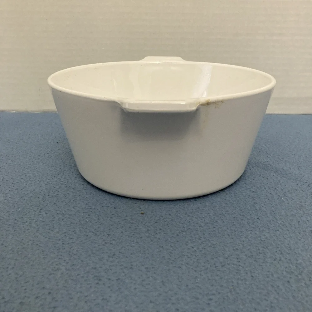 VTG‎ Centura by Corning White 1 3/4 QT Round Saucepan w/Handles- No Lid